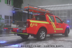 Oberau, schweres Hagelunwetter in Oberau, schwere Schäden an Haus und Autos, Feuerwehr rückte aus, 30.06.2022 Foto: Dominik Bartl