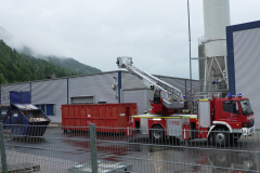 Oberau, schweres Hagelunwetter in Oberau, schwere Schäden an Haus und Autos, Feuerwehr rückte aus, 30.06.2022 Foto: Dominik Bartl